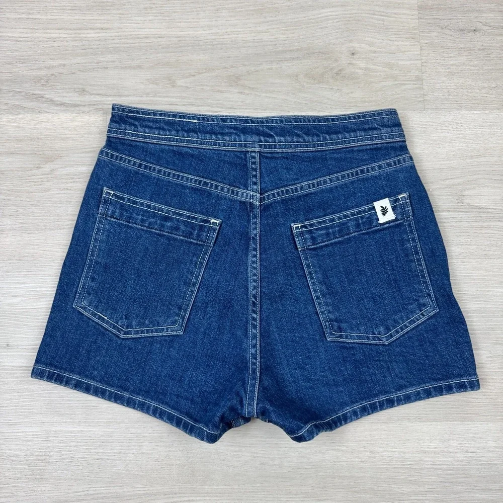 Rag & Bone Derby Denim High Rise Jean Shorts Womens 26 Medium Wash